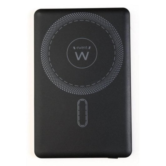 Power Bank Ewent UltraSlim 5000mAh MagSafe PD 22.5W Carregamento Rápido Preto