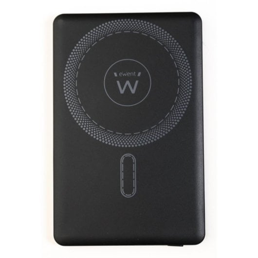 Power Bank Ewent UltraSlim 5000mAh MagSafe PD 22.5W Carregamento Rápido Preto