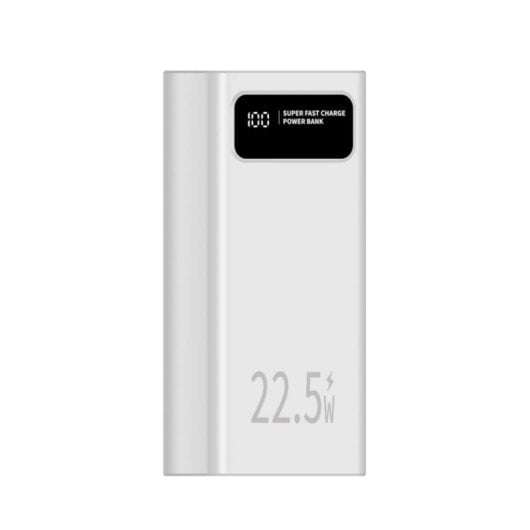 Powerbank Leotec LEPOW30W22W 30000mAh 22.5W Bianco Ricarica Rapida LCD USB-C