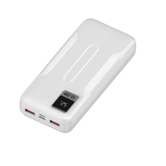 Powerbank Leotec LEPOW20W22W 20000 mAh 22.5W PD QC3.0 Blanco LCD 3 Puertos