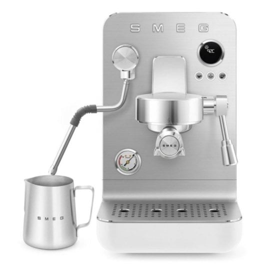Cafetera Manuelle Smeg EMC02WHMEU 1,7 L 15 bars Acier inoxydable Blanc double chaudière