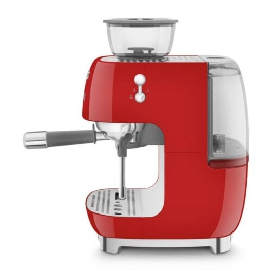 Cafetière Manuelle Smeg EGF03RDEU 2,4 L 20 bars avec moulin intégré et double chaudière