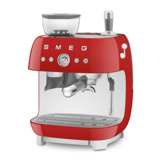 Cafetière Manuelle Smeg EGF03RDEU 2,4 L 20 bars avec moulin intégré et double chaudière