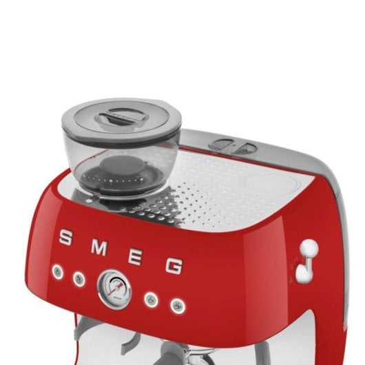 Cafetière Manuelle Smeg EGF03RDEU 2,4 L 20 bars avec moulin intégré et double chaudière
