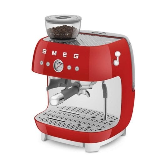 Cafetière Manuelle Smeg EGF03RDEU 2,4 L 20 bars avec moulin intégré et double chaudière