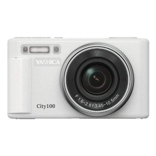 Cámara Digital Compacta Yashica City 100 72 MP 3x Zoom Óptico Sensor CMOS WiFi Blanco Plata