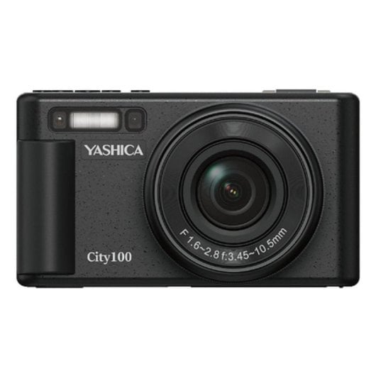 Cámara Digital Compacta Yashica City 100 72 MP 3x Zoom Óptico Sensor CMOS WiFi Negro