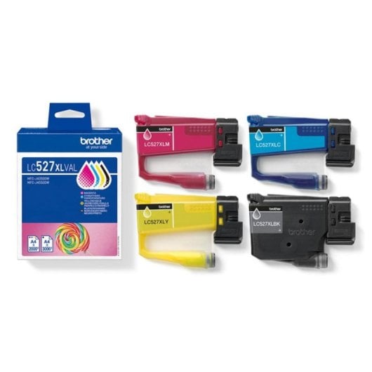 Pack de Tinteiro Brother LC527XLVAL XL Preto Ciano Magenta Amarelo Value Pack