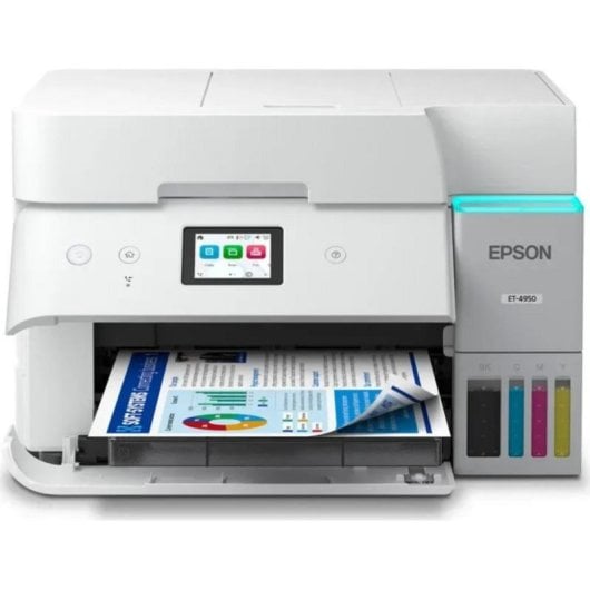 Multifunción Epson Inkjet Color ET-4956 EcoTank WiFi LCD Fax Dúplex Todo-en-Uno