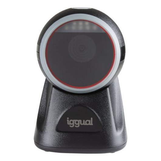 Lector códigos de barras fijo iggual L2DUSB-S-AX 1D 2D CMOS USB IP52 negro ABS PC PMMA TPU