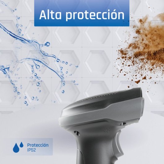 Lector de códigos de barras iggual L2DBT-G-AX portátil 1D/2D Bluetooth USB IP52 batería 2000 mAh