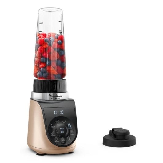 Batidora de vaso Moulinex Blend Up LM190AF0 0,85 L 1000 W 8 Velocidades Powelix Oro Negro LCD