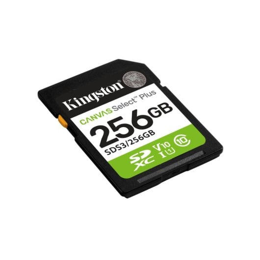 Cartão SD Kingston Canvas Select Plus 256GB UHS-I 150 MB/s Classe 10 V10 U1