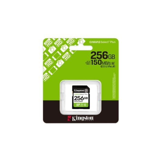 Cartão SD Kingston Canvas Select Plus 256GB UHS-I 150 MB/s Classe 10 V10 U1