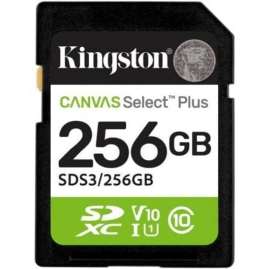 Cartão SD Kingston Canvas Select Plus 256GB UHS-I 150 MB/s Classe 10 V10 U1