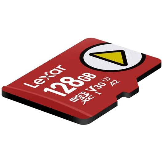 MicroSDXC Lexar 0000000933080 128GB UHS-I Classe 10 U3 V30 205MB/s Rouge