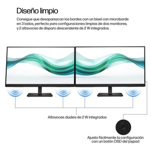 Monitor HP Serie 3 Pro 322ph 21.5" FullHD 100Hz IPS Altavoces Tiempo de Respuesta 5 ms