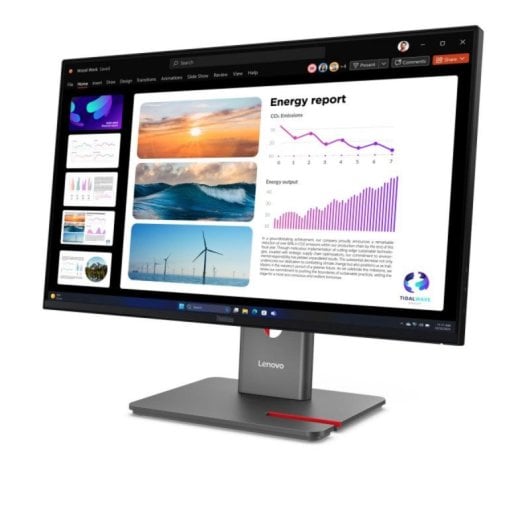 Monitor Lenovo ThinkVision P24Q-40 23.8" Quad HD 120Hz IPS HDR10 Preto tempo de resposta 4 ms