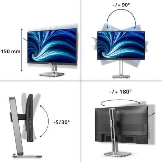 Monitor Philips 24B2N4200/00 23.8" FullHD 120Hz IPS Altura Ajustável 4ms USB-C