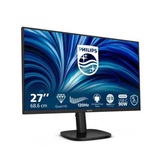 Monitor Philips 27B2U3601/00 27" Quad HD 120Hz IPS Altifalantes SmartErgoBase USB-C