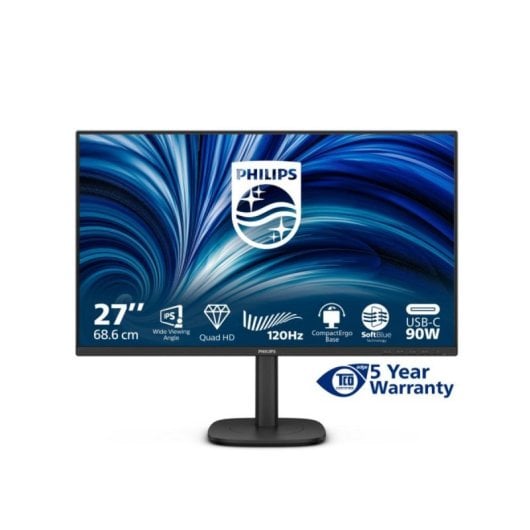Monitor Philips 27B2U3601/00 27" Quad HD 120Hz IPS Altifalantes SmartErgoBase USB-C
