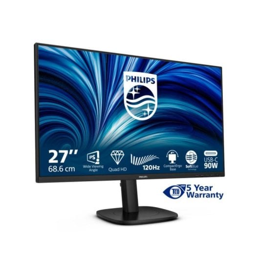 Monitor Philips 27B2U3601/00 27" Quad HD 120Hz IPS Altifalantes SmartErgoBase USB-C