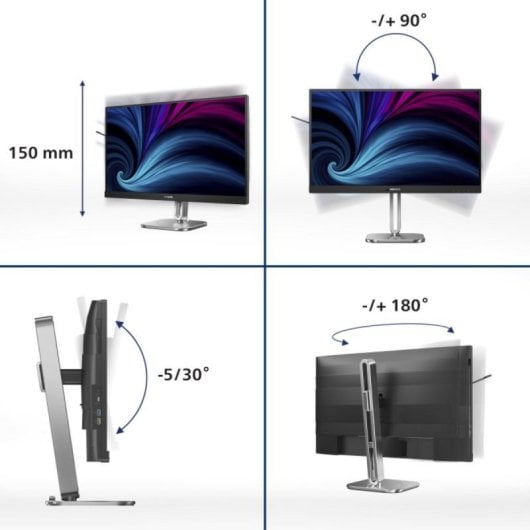 Monitor Philips 27B2U4601/00 27" Quad HD 120Hz IPS USB-C Altavoces 4 ms