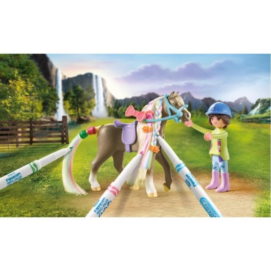 Animal de plástico multicolor Playmobil 71640 para niños, 3-4 años, instrucciones incluídas