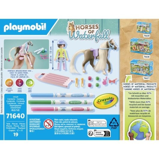 Animal de plástico multicolor Playmobil 71640 para niños, 3-4 años, instrucciones incluídas
