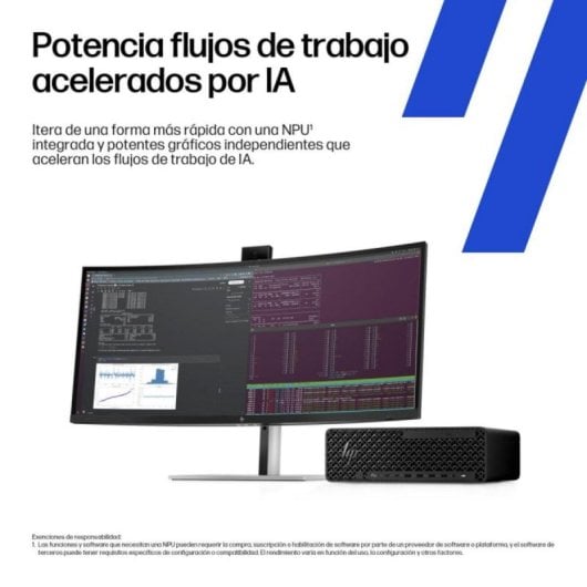 PC Sobremesa HP Z2 SFF G1i Intel Core Ultra 7 265 32GB 1TB SSD NVIDIA RTX A400 Windows 11 Pro