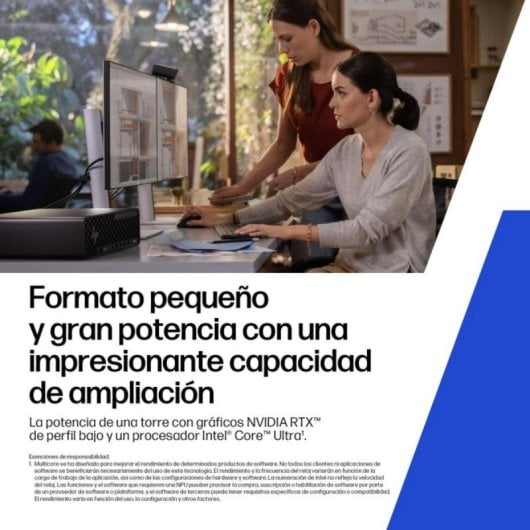 PC Sobremesa HP Z2 SFF G1i Intel Core Ultra 7 265 32GB 1TB SSD NVIDIA RTX A400 Windows 11 Pro