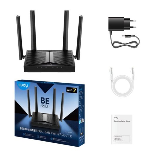 Routeur Cudy WR3600 RJ-45 Wi-Fi 7 2882 Mbit/s Double bande MU-MIMO