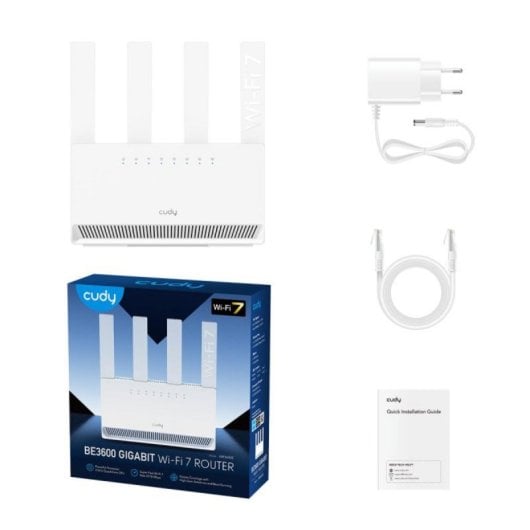 Routeur Cudy WR3600E RJ-45 Wi-Fi 7 2882 Mbit/s Double Bande MU-MIMO Blanc