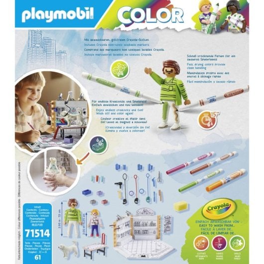 Playmobil 71514 Multicolor Plástico Acción/Aventura 61 piezas para niños y niñas