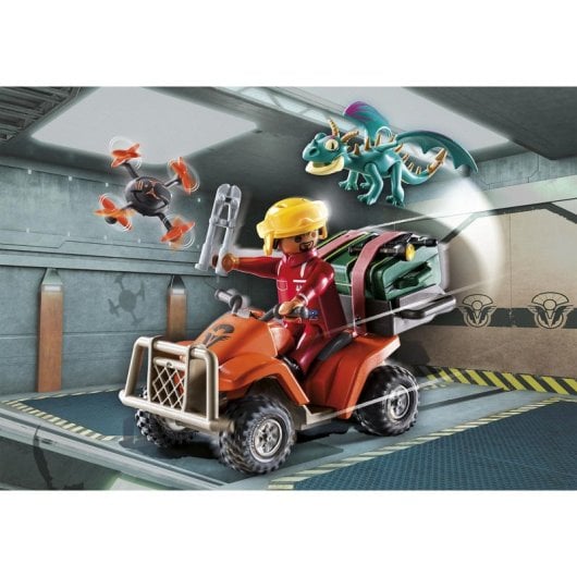 Set de figuras Playmobil Dragons 71085 multicolor 28 piezas con dragón y vehículo
