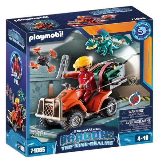 Playmobil Dragons 71085 28-teiliges Spielset mit Fahrzeug und Drachen