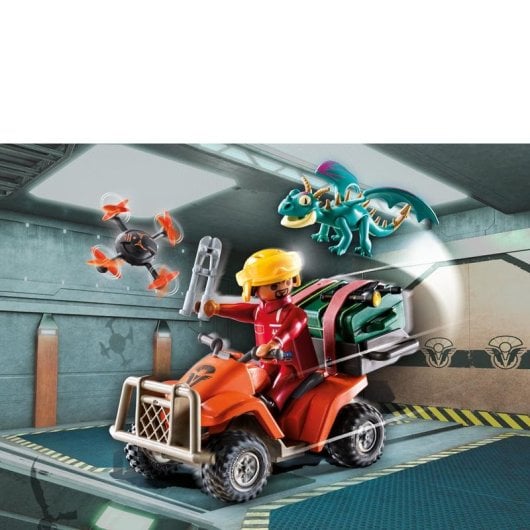Playmobil Dragons 71085 28-teiliges Spielset mit Fahrzeug und Drachen