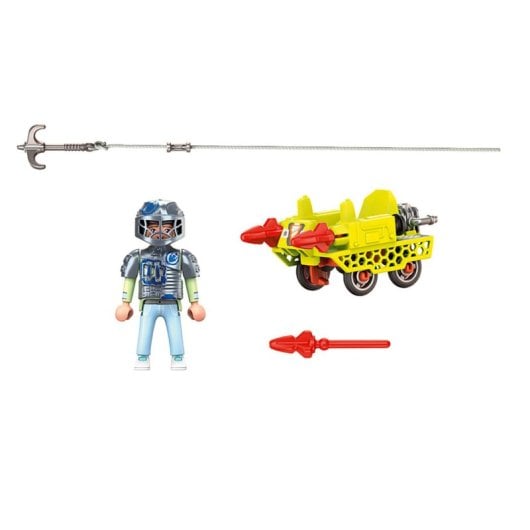 Playmobil 70930 Figura Milow con armadura y minecruiser multicolor 23 piezas acción aventura