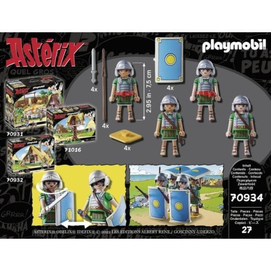 Playmobil Asterix 70934 Set 4 figurines Multicolore Plastique 10 pièces