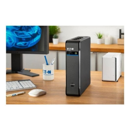 Sai Eaton 1300 VA Batería 12 V 7 Ah 8 Salidas AC Torre Protección Sobrecargas