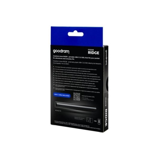 Disco Duro Goodram 1 TB SSD M.2 2000 MB/s SSDR-GMRE-01T-K0 Aluminio USB 3.2 Gen 2