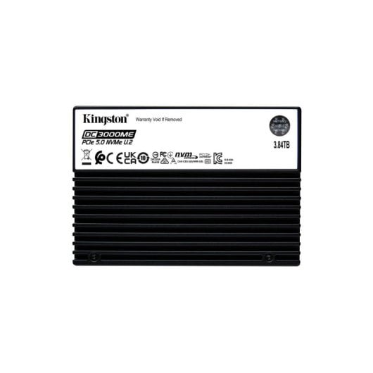 Disco Duro Kingston 3,84TB U.2 NVMe PCIe 5.0 14000MB/s DC3000ME + Cifrado AES y Protección PLP