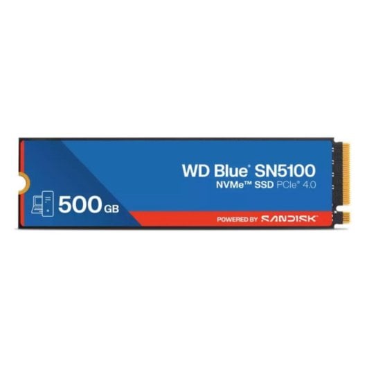 Disco Duro SanDisk 500GB M.2 NVMe PCIe 4.0 6600MBs WD Blue SN5100 QLC 3D NAND + Encriptação