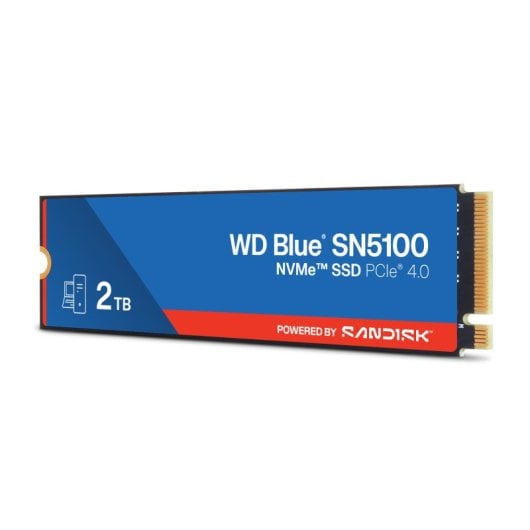 Disco Duro SanDisk 2TB M.2 7100 MB/s SN5100 NVMe PCIe 4.0 + Encriptação QLC 3D NAND