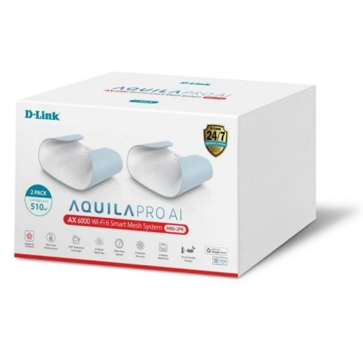 WiFi Mesh D-Link 2 Nodos 4804 Mbps 510 m² control parental Alexa VPN