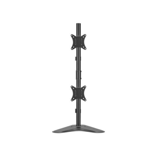 Soporte sobremesa Equip 650128 para dos monitores 17-32" vertical, 9 kg, acero, negro