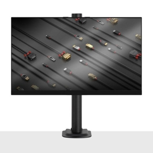 Support écran bureau Lindy 40709 8 kg 13-32" aluminium rotation complète noir
