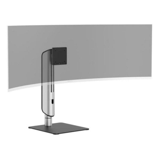 Soporte monitor escritorio Equip 650129 aluminio inclinacion ajuste altura 18 kg plata