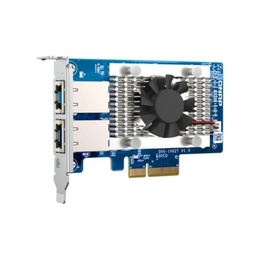 Tarjeta de Red QNAP QXG-10G2T PCI Express 10 Gigabit Ethernet Dual Puerto Marvell AQtion AQC107
