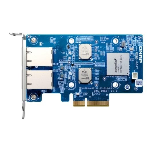 Tarjeta de Red QNAP QXG-10G2T PCI Express 10 Gigabit Ethernet Dual Puerto Marvell AQtion AQC107